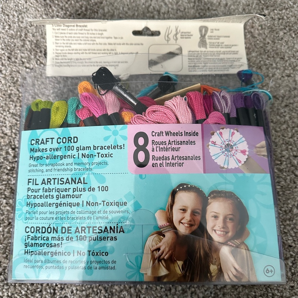 Loops & Threads Craft Cord Friendship Bracelet String - Picture 2 of 2
